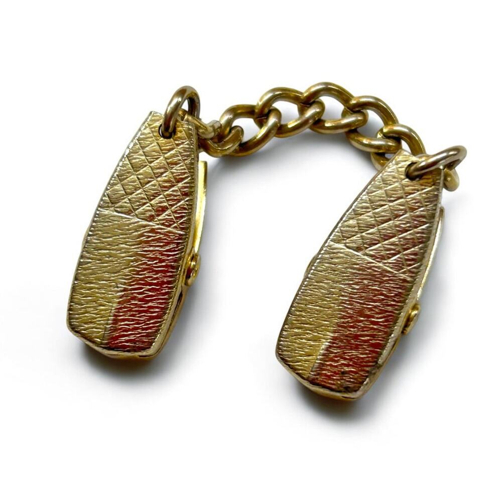 Vintage Goldtone‎ Collar Sweater Clip Engraved "William" 4.25 Inch